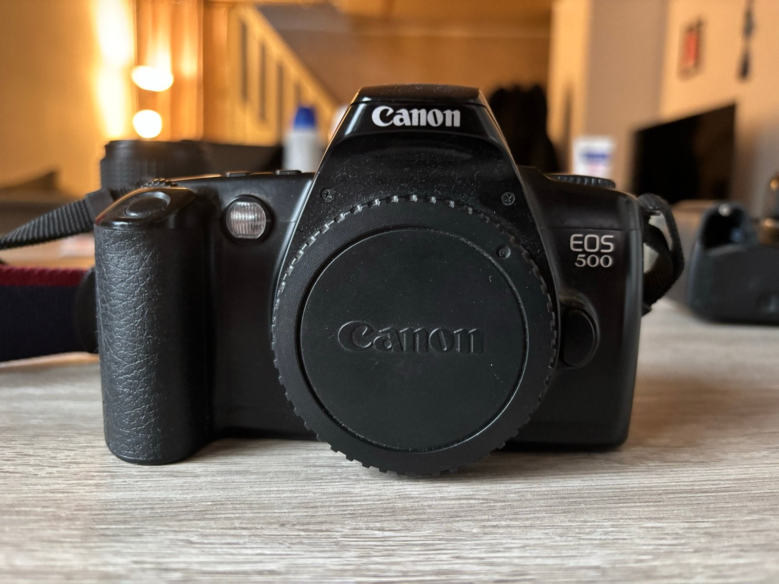 Canon EOS 500 spiegelreflexcamera - Goede staat, Audio, Tv en Foto, Ophalen, Gebruikt, Spiegelreflex, Canon