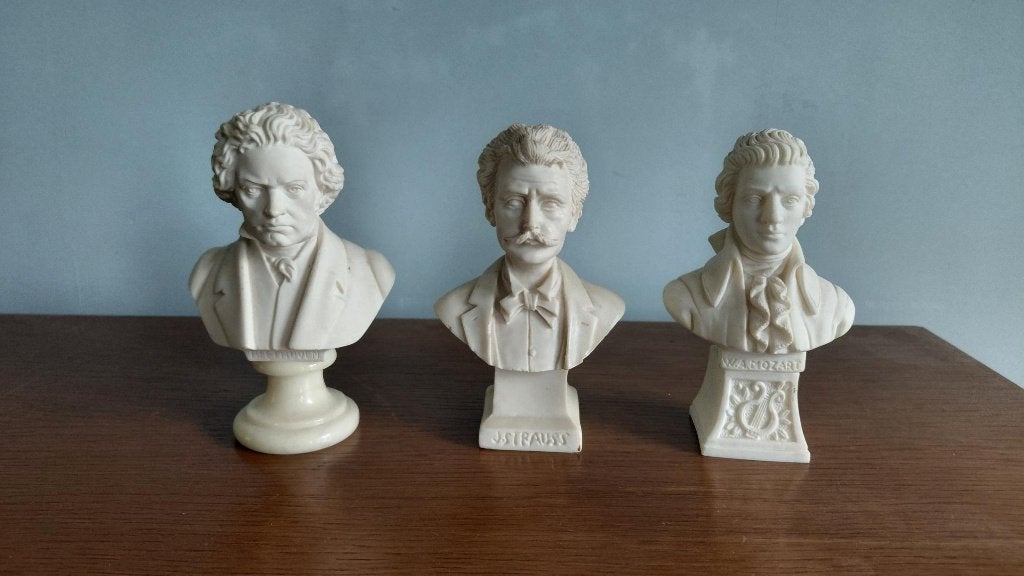 3 componisten beeldjes, Ophalen of Verzenden, Gebruikt