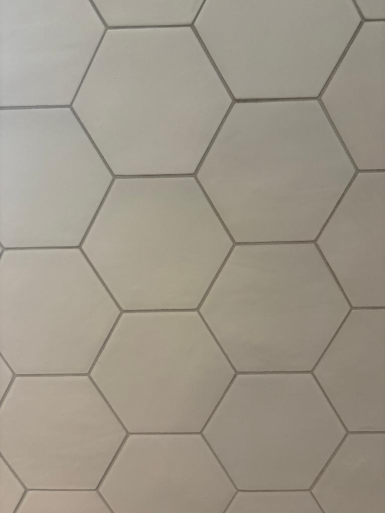 hexagon tegels off white matt 10 x 11,5 cm, Ophalen, Nieuw, Minder dan 20 cm, Minder dan 20 cm