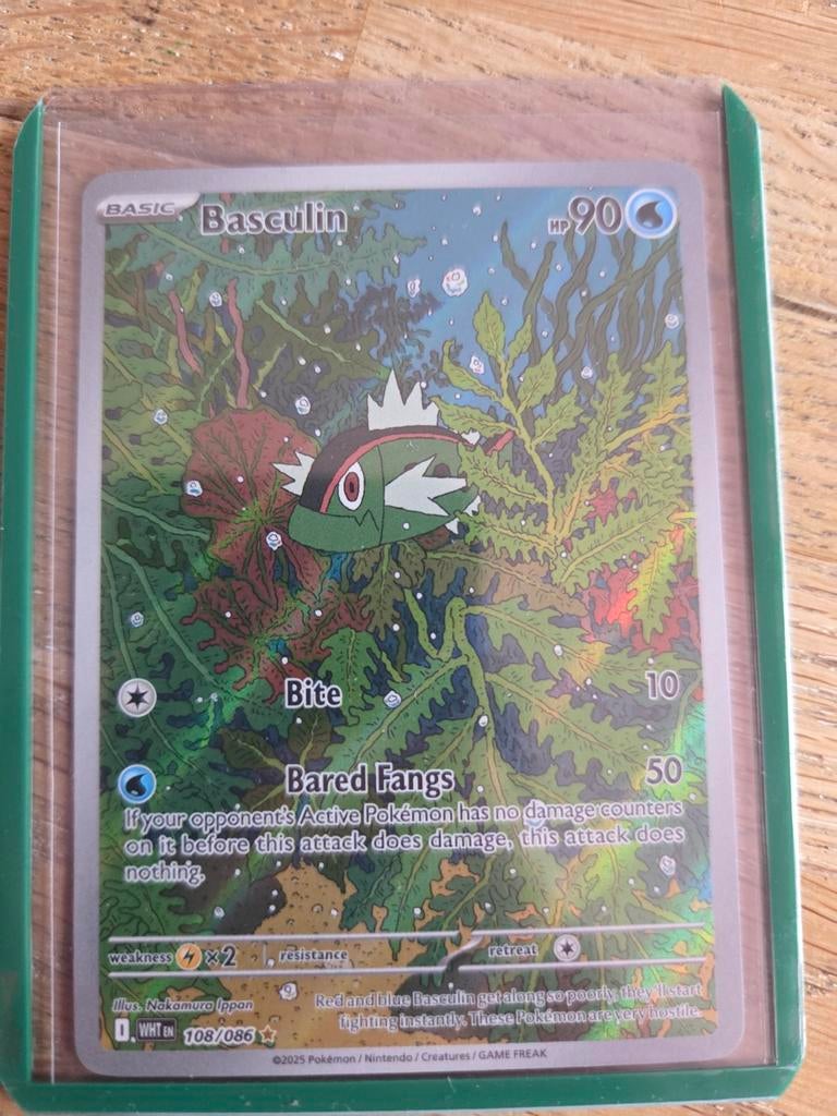 Basculin 108/086 Reverse Holo Pokémon kaart, Ophalen of Verzenden, Zo goed als nieuw, Losse kaart, Foil