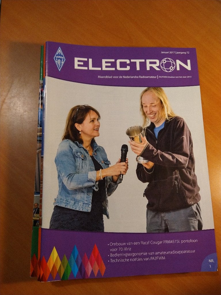 Electron. Maandblad voor de Nederlandse Radioamateur. 2017, Ophalen of Verzenden, Zo goed als nieuw