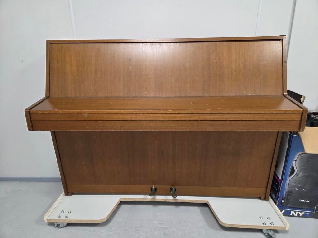 GRATIS piano Zimmerman, Muziek en Instrumenten, Piano's, Ophalen, Gebruikt, Bruin, Piano