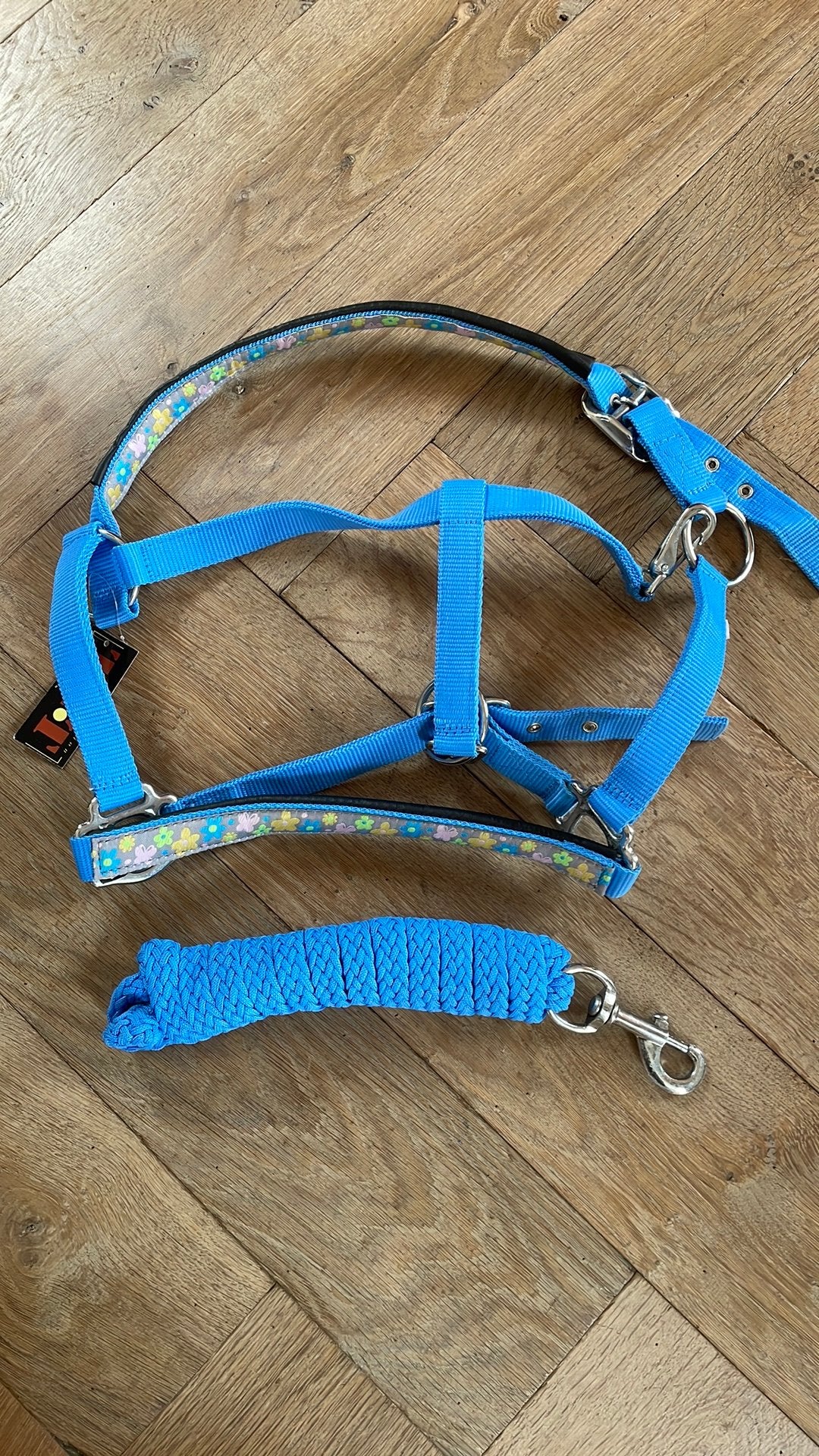 Nieuw halster en touw paarden pony’s blauw, Ophalen, Nieuw