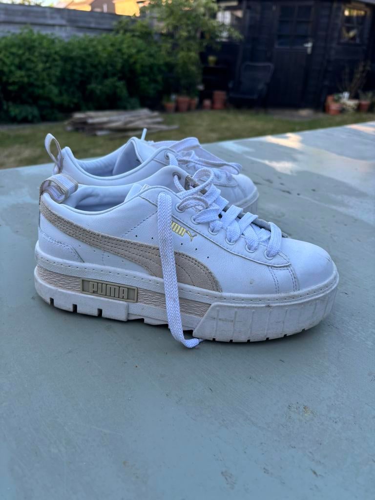 Puma sneaker, Wit, Ophalen of Verzenden, Sneakers of Gympen, Zo goed als nieuw