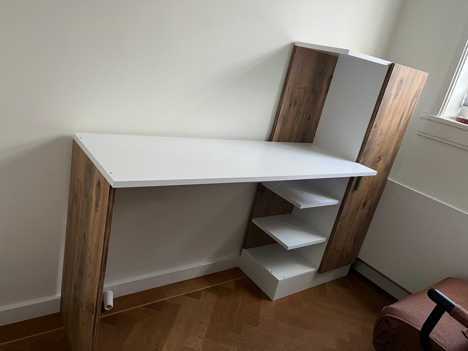 Bureau kast combi, Huis en Inrichting, Ophalen, Demontabel, Gebruikt, Spaanplaat of MDF