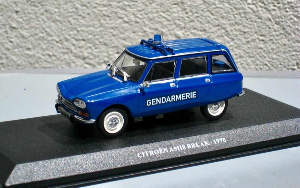 Citroen Ami 8 Break Gendarmerie 1970 Altaya Utilitaires 1:43, Ophalen of Verzenden, Nieuw, Auto, Overige merken