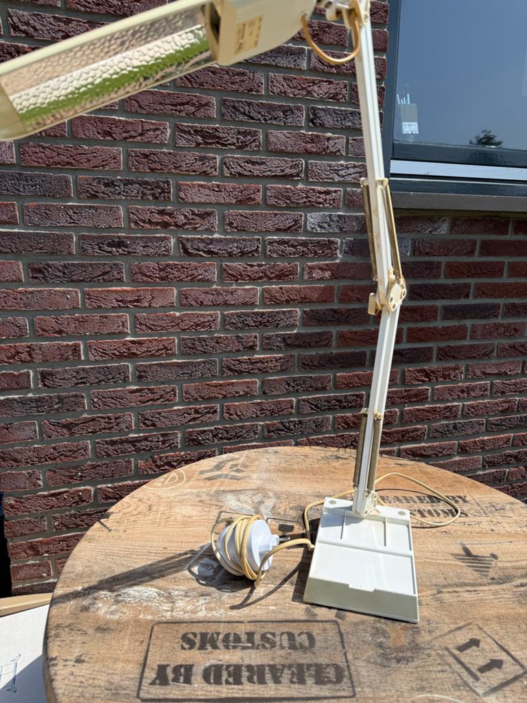 Vintage architectenlamp / tekentafellamp, Ophalen, Gebruikt, Metaal, 75 cm of meer