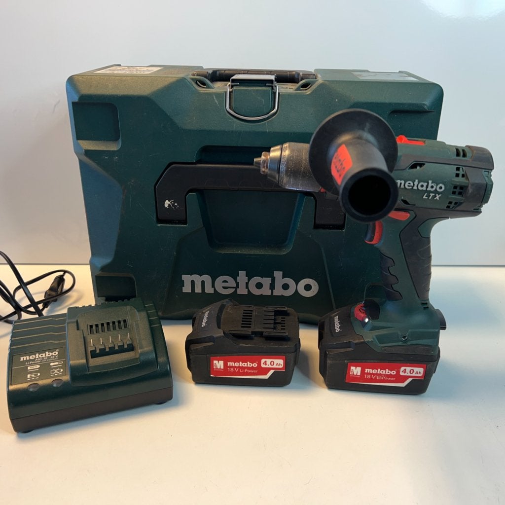 Metabo BS 18 LTX Boorschroefmachine 18V + 2x 4ah accu en lad, Metabo, Zo goed als nieuw, Support@metabo.com, Metabo Corporation, Metabo-Werke GmbH, 
72622 NÃ¼rtingen
Germany