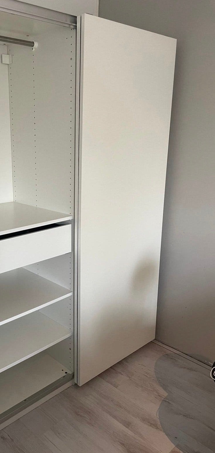 4 IKEA HASVIK Schuifdeuren Wit (150x201 cm), Huis en Inrichting, Ophalen, Overige materialen, Gebruikt, 100 tot 150 cm
