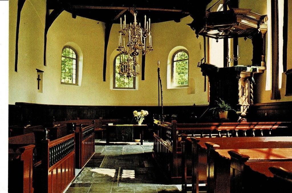 Hantum, interieur Kerk, Verzenden, Ongelopen, Friesland