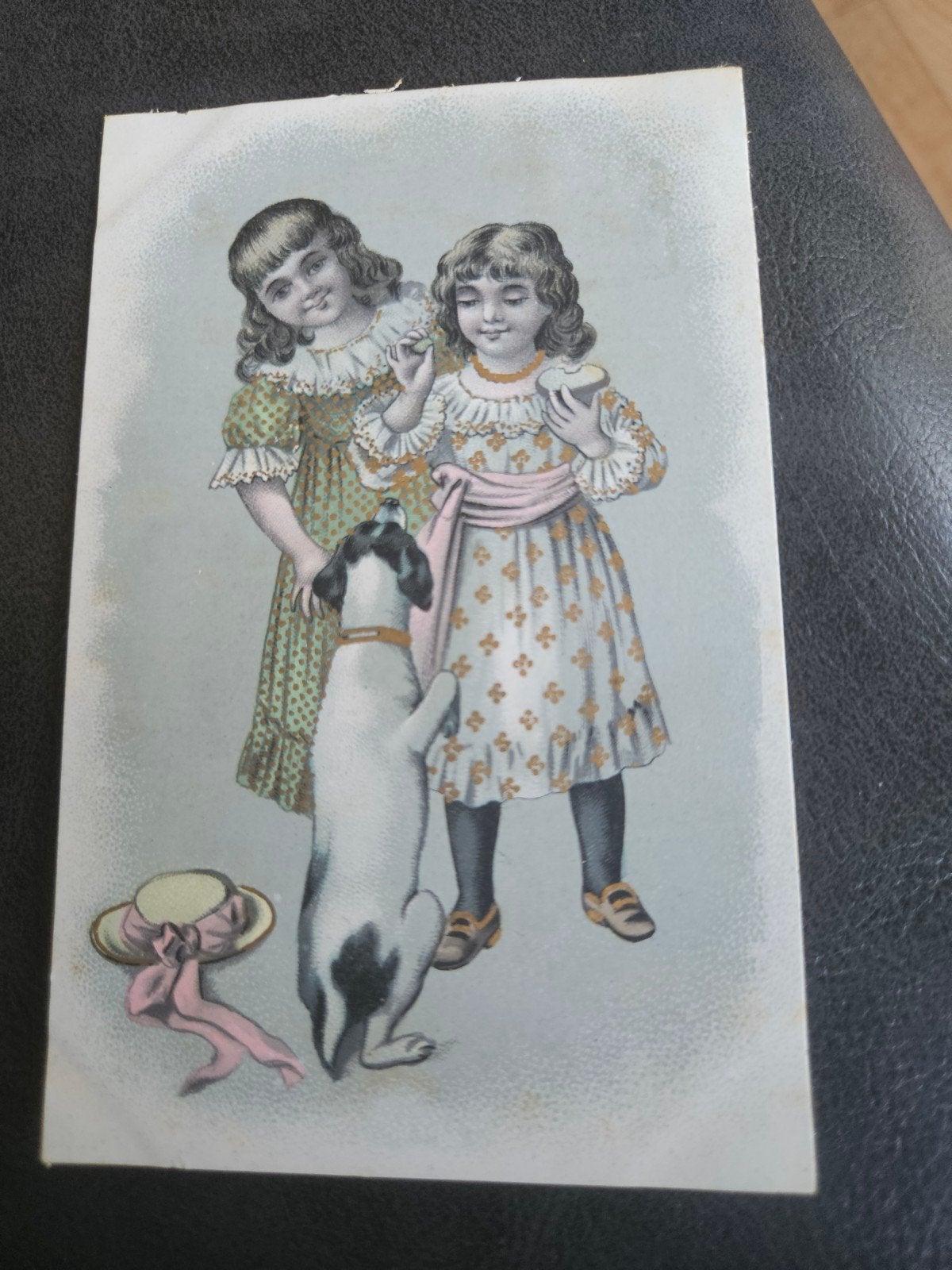 Meisjes met Hond 1905, Ophalen of Verzenden, Voor 1920, Gelopen