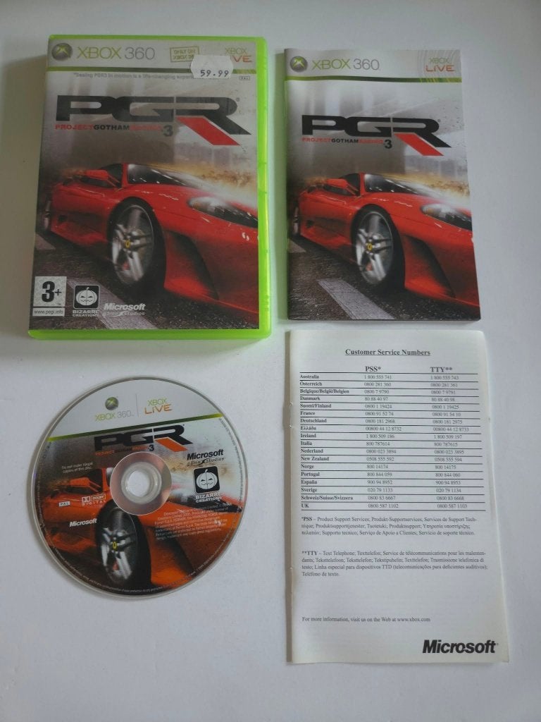 Xbox 360 - Project Gotham Racing 3 - 11445, Racen en Vliegen, Ophalen of Verzenden, Zo goed als nieuw, 3 spelers of meer