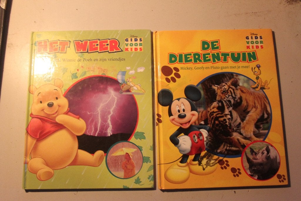 502p - 2 boeken - disney - gids voor kids - de dierentuin en, Boeken, Ophalen of Verzenden, Gelezen, Fictie algemeen