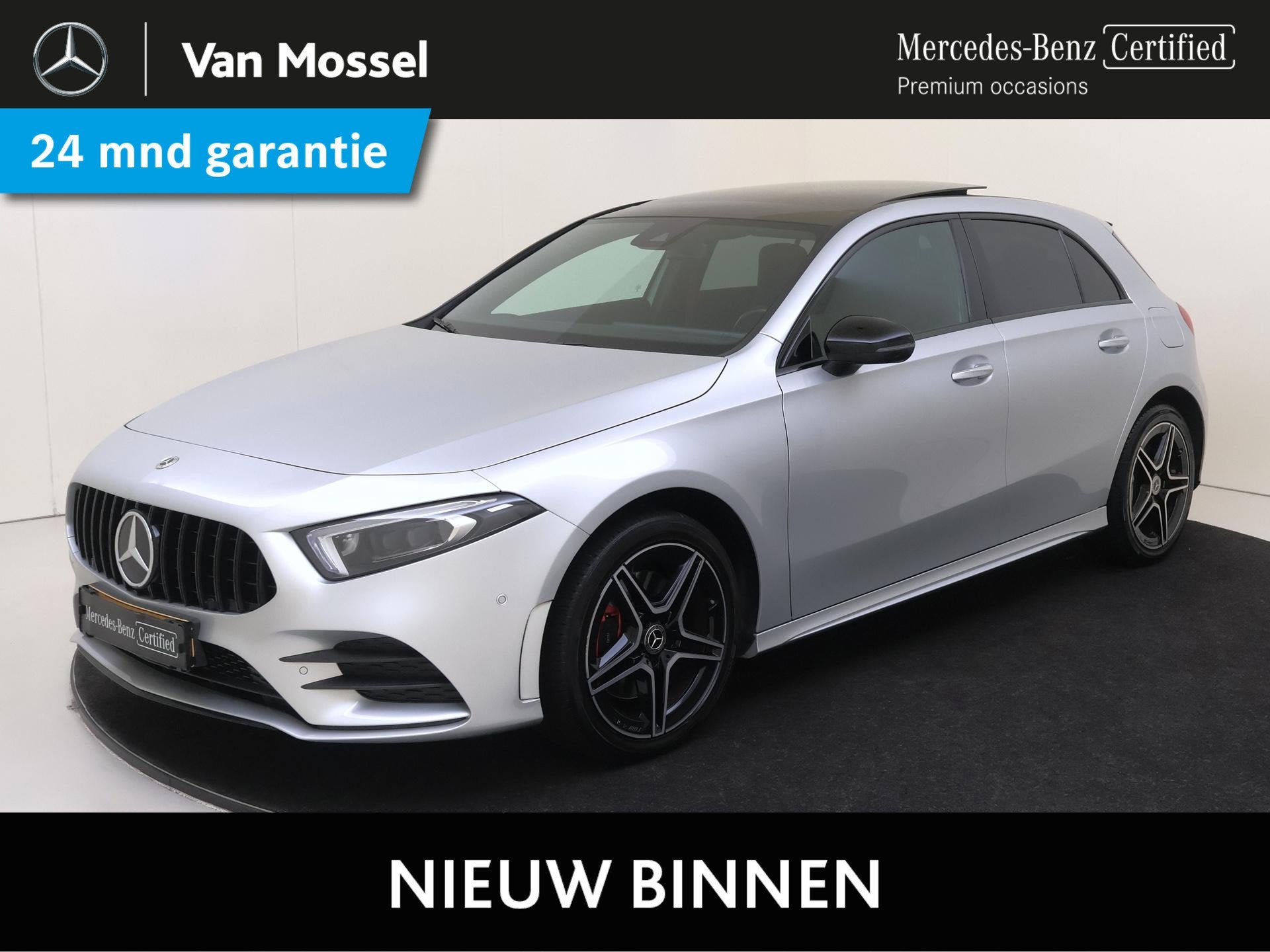 Mercedes-Benz A-klasse 250 e Premium Plus Panoramadak / Nigh, Auto's, 4 cilinders, 16 kWh, Leder en Stof, Bedrijf