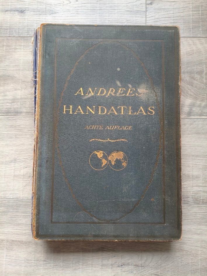 Andrees handatlas – Achte auflage, Ophalen of Verzenden, Gelezen, 1800 tot 2000, Overige atlassen