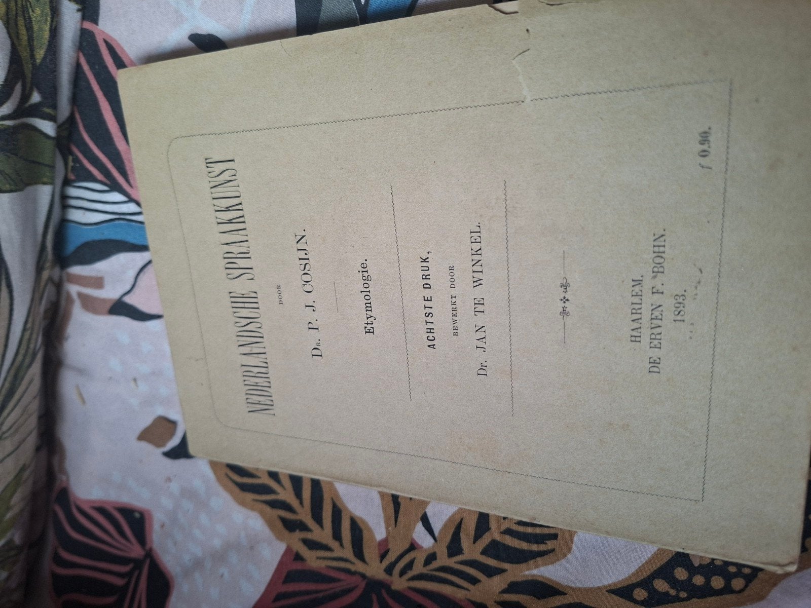 Nederlandsche Spraakkunst - D. P. J. Cosijn (1893), Non-fictie, Ophalen, Gelezen, D. P. J. Cosijn