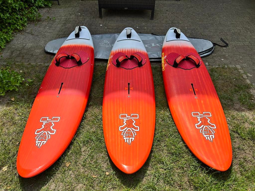 3 Starboard Kode Carbon Wave boards 73, 78 en 83 liter IZGST, Ophalen, Zo goed als nieuw, Minder dan 250 cm, Plank