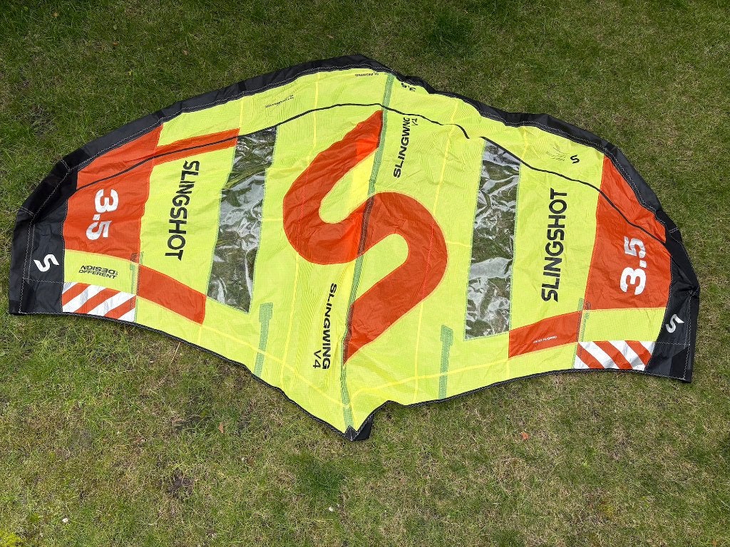 Slingshot Slingwing V4 3.5m – als nieuw, Watersport en Boten, Wingsurfen, Ophalen of Verzenden, Zo goed als nieuw, Wingsurf-wing