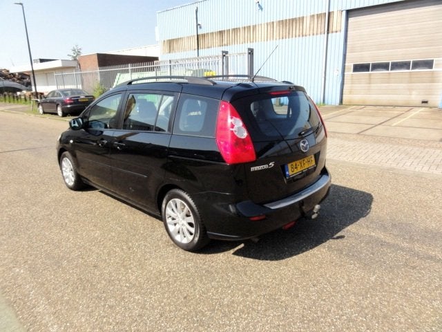 Mazda 5 _1.8 Touring 2007 NAP Airco 7 personen Apk08/07/2027, Auto's, Gebruikt, 1370 kg, 4 cilinders, Zwart