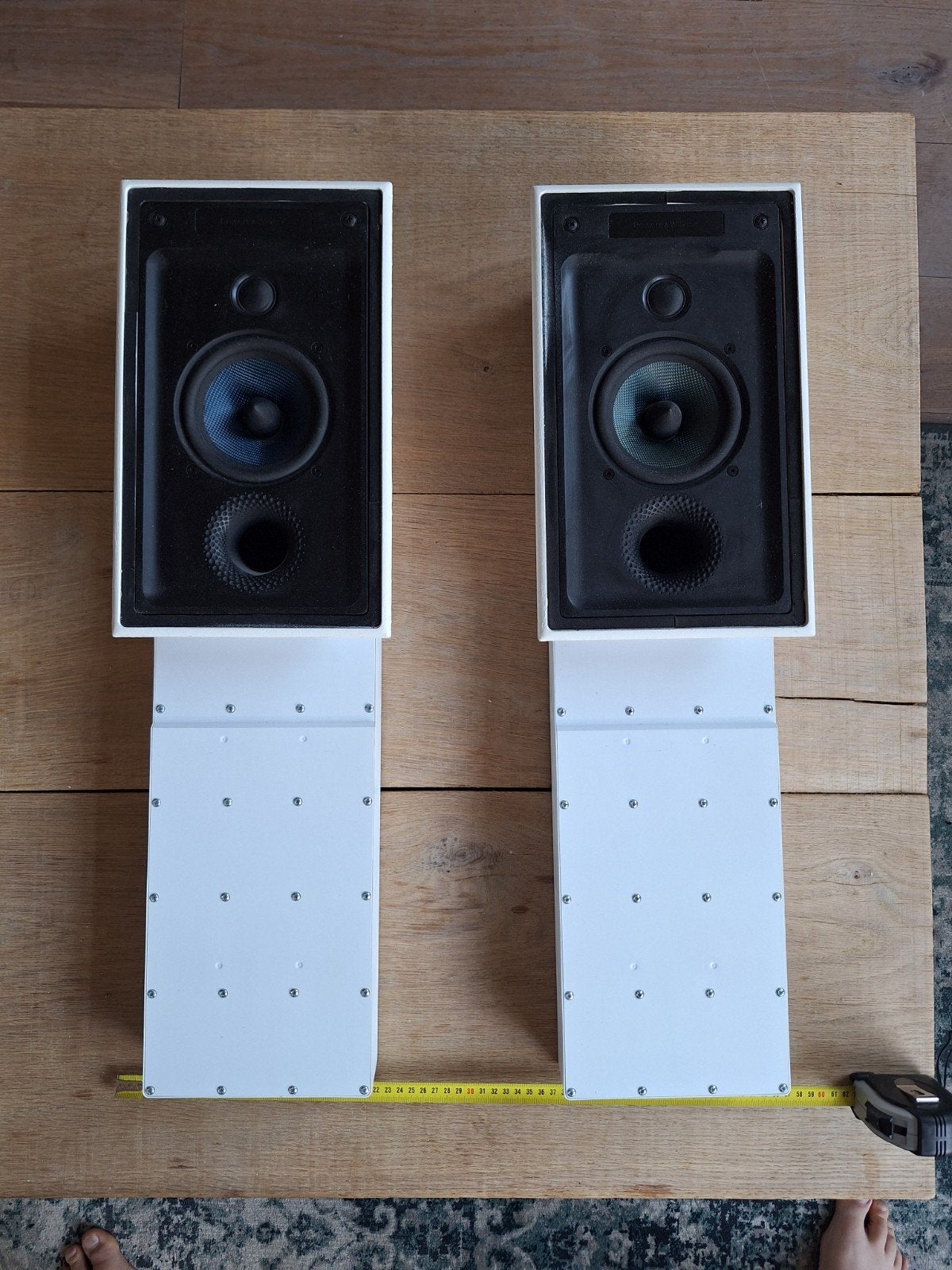 B&W CWM 7.5 inbouw speakers MET BACKBOXEN EN 2X NIEUWE GRILL, Audio, Tv en Foto, Ophalen, Zo goed als nieuw, Speakerset, Bowers & Wilkins (B&W)