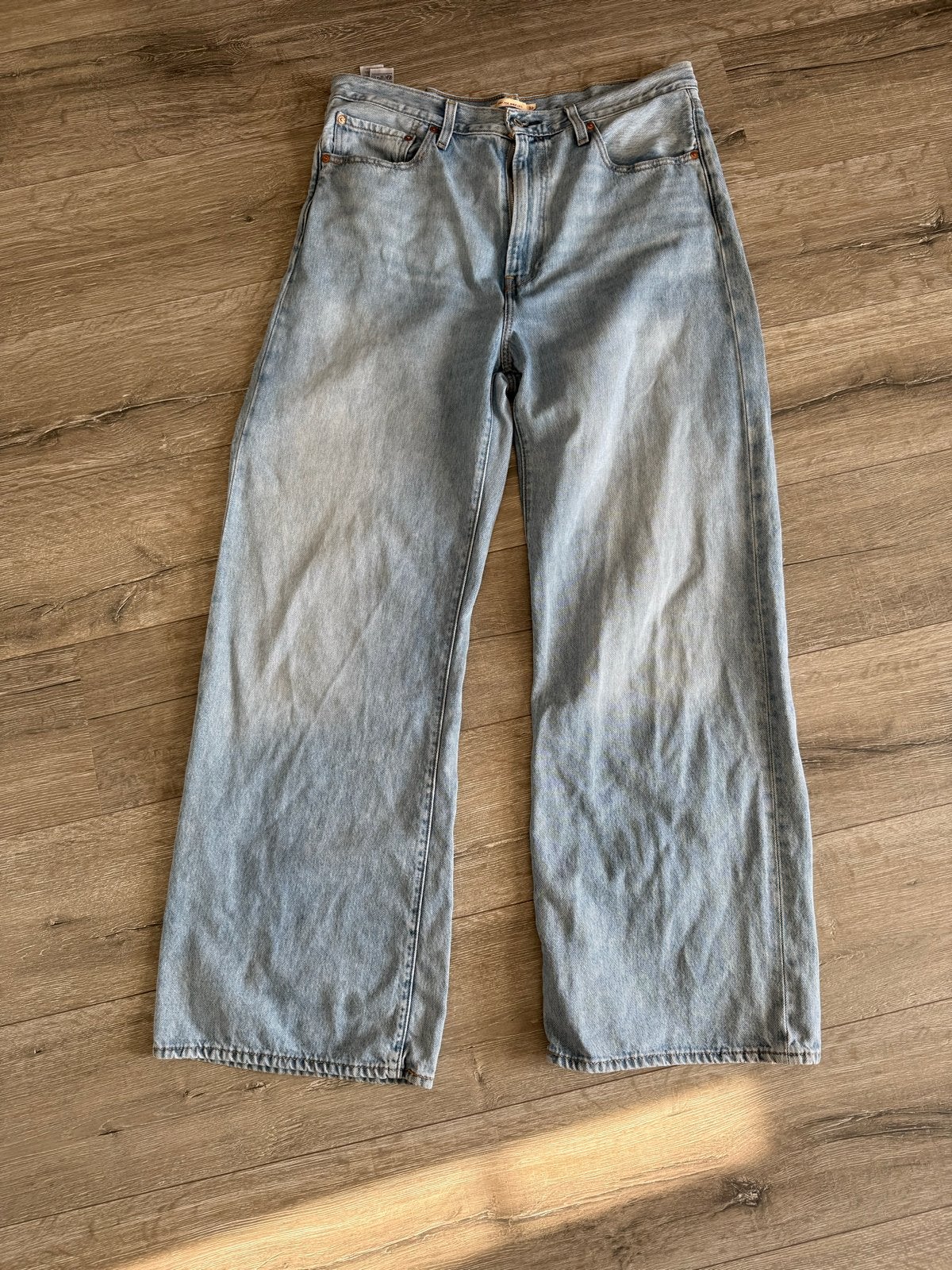 Levi's Ribcage Wide Leg Jeans - W33 L32, Ophalen of Verzenden, Gedragen, Blauw, W33 - W36 (confectie 42/44)