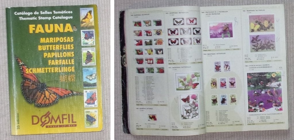 Catalogus Vlinders, Domfil., Postzegels en Munten, Postzegels | Toebehoren, Ophalen of Verzenden, Catalogus