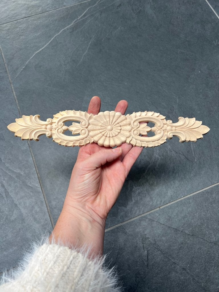 Houtsnijwerk oosters ornament applique console 30 cm, Boho, Nieuw, Ophalen of Verzenden, https://verburgtvintage.nl/#contact