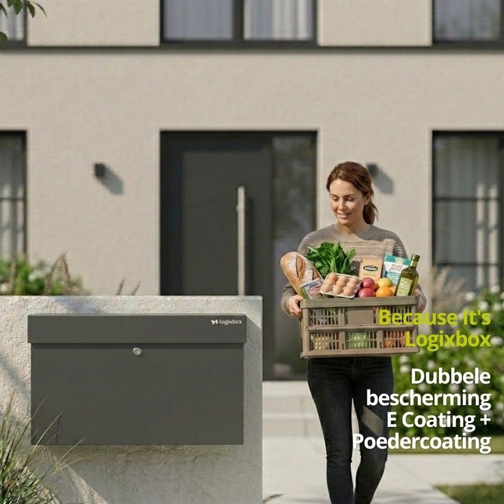 Pakketbrievenbus XXL – Grote Pakketbox – Logixbox, Ophalen of Verzenden, Nieuw, Staal, Wandbrievenbus