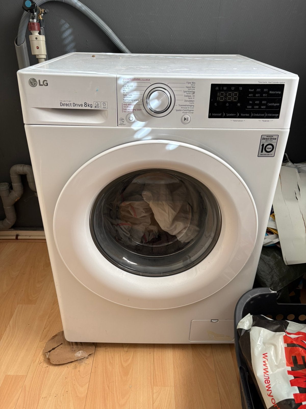 Mooie wasmachine, Witgoed en Apparatuur, Ophalen, 1200 tot 1600 toeren, 8 tot 10 kg, Zo goed als nieuw