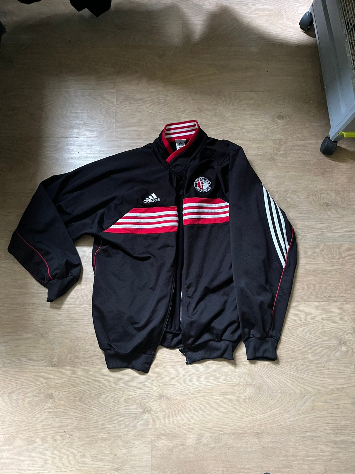 Feyenoord Adidas Vintage trainingjacket, Blauw, Maat 56/58 (XL), Ophalen of Verzenden, Zo goed als nieuw