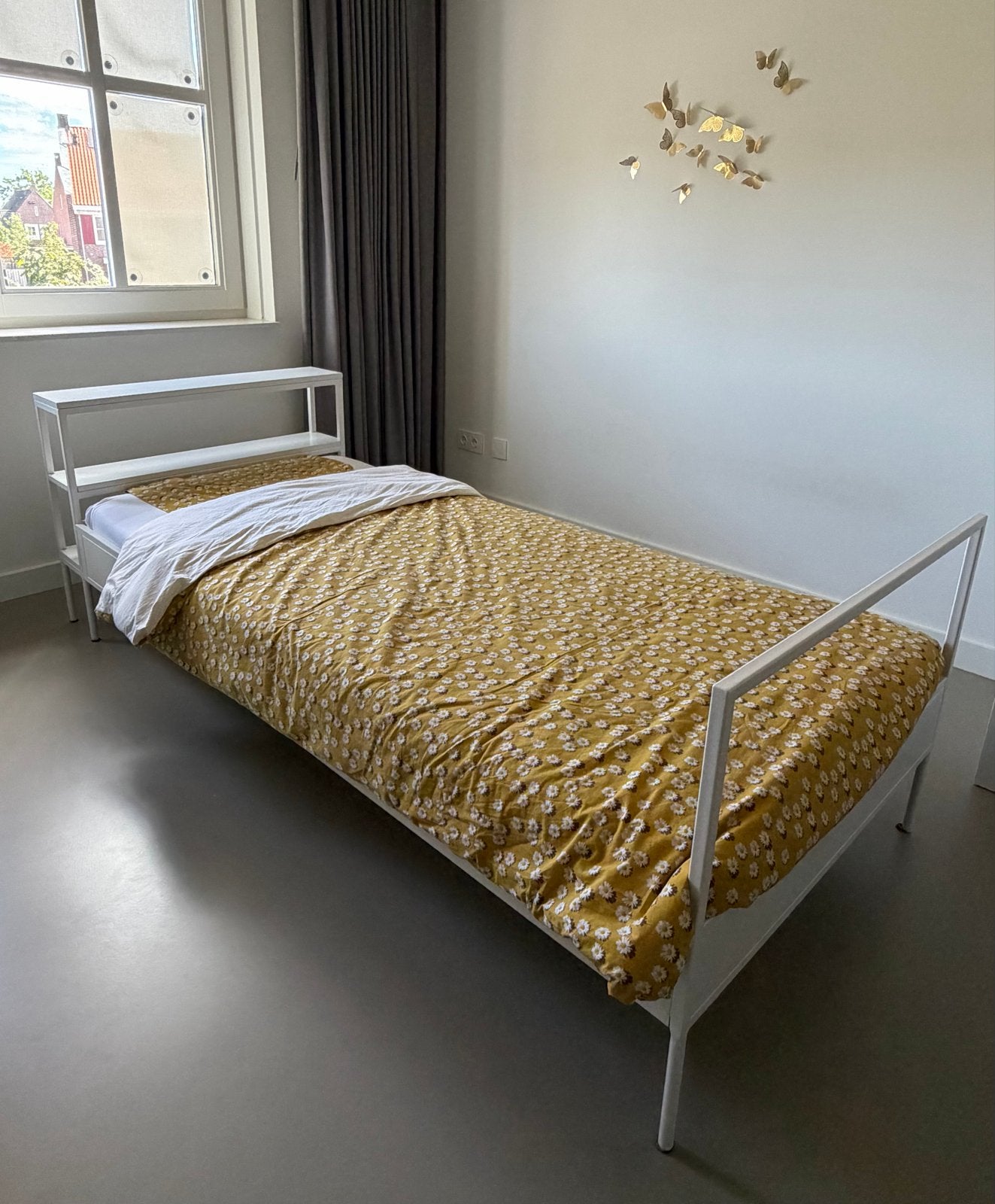 Coming Kids 1-persoonsbed met lattenbodem en opbergruimte, Ophalen, 90 cm, Eenpersoons, Wit