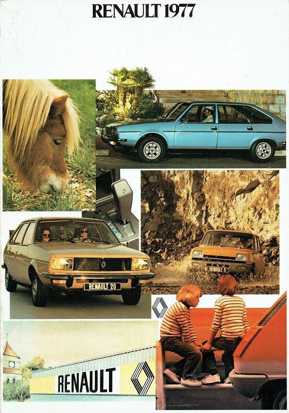 Folder Renault modellen (1977), Verzenden, Gelezen, Renault