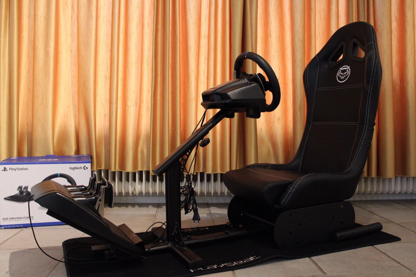 Dikke Racing SET PlaySeat Zwart + LogiTech  G29, Ophalen of Verzenden, Zo goed als nieuw, Playseat of Racestoel