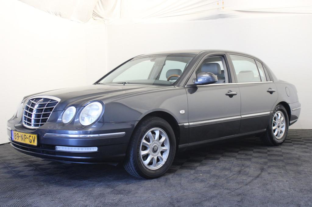 Kia Opirus 3.5 V6 |Leder|Trekhaak| (bj 2004, automaat), Auto's, Kia, Gebruikt, Zwart, Bedrijf, Opirus