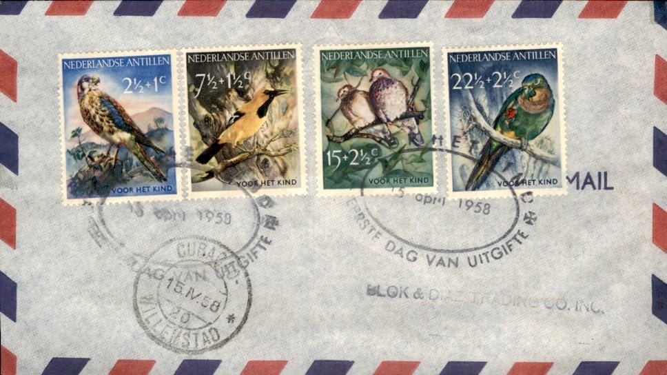 Nederlandse Antillen - FDC - 1958, Verzenden, Envelop