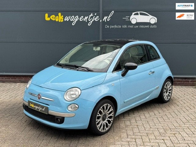 Fiat 500 1.2 Cult *leer *climate *dig. display *p-sensor *16, Gebruikt, 1242 cc, 4 cilinders, 840 kg