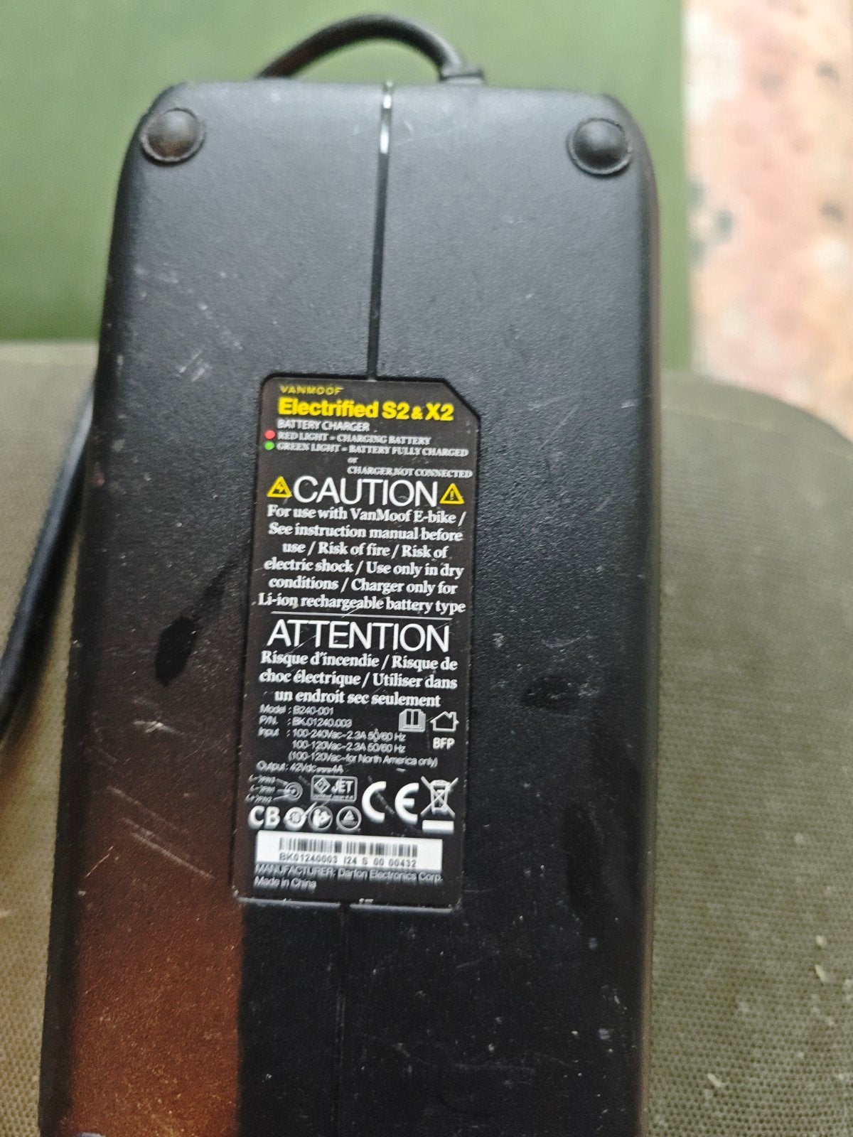 Originele VanMoof S2/X2 Oplader