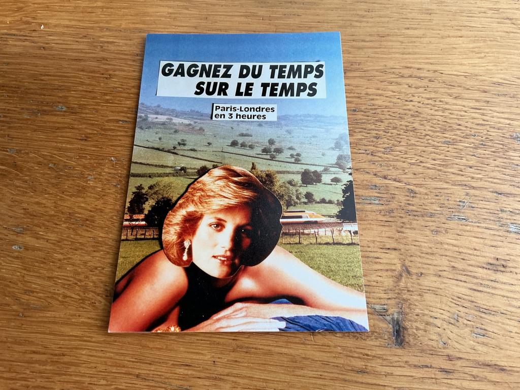 D33 TGV PARIS LONDON Prinses Diana, Ophalen of Verzenden, Sterren en Beroemdheden
