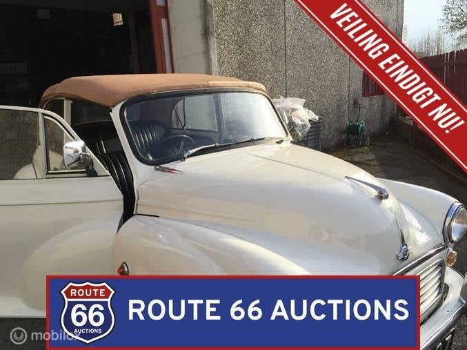 Morris Minor 1000 Convertible | Route 66 Auctions, Overige merken, Overige carrosserieën, Zwart, Bedrijf