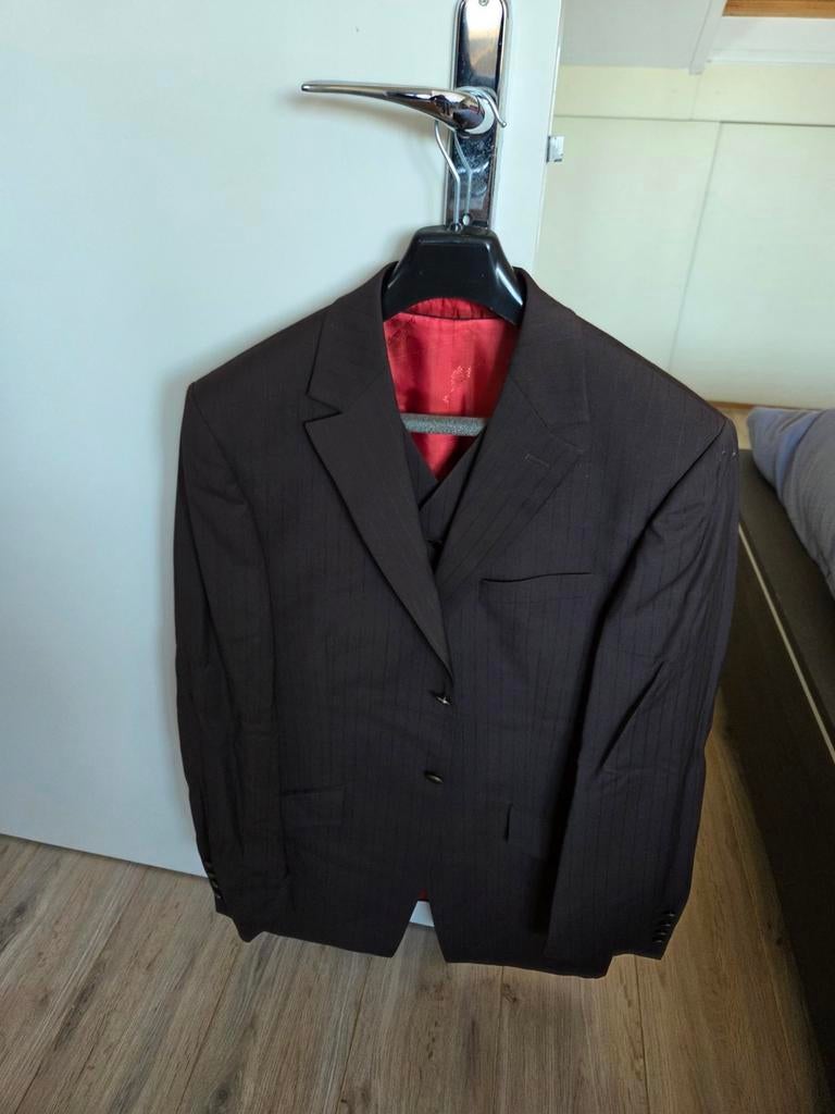 Trouwpak zo goed als nieuw, Kleding | Heren, Ophalen of Verzenden, Zo goed als nieuw, Bruin, Trouwpak