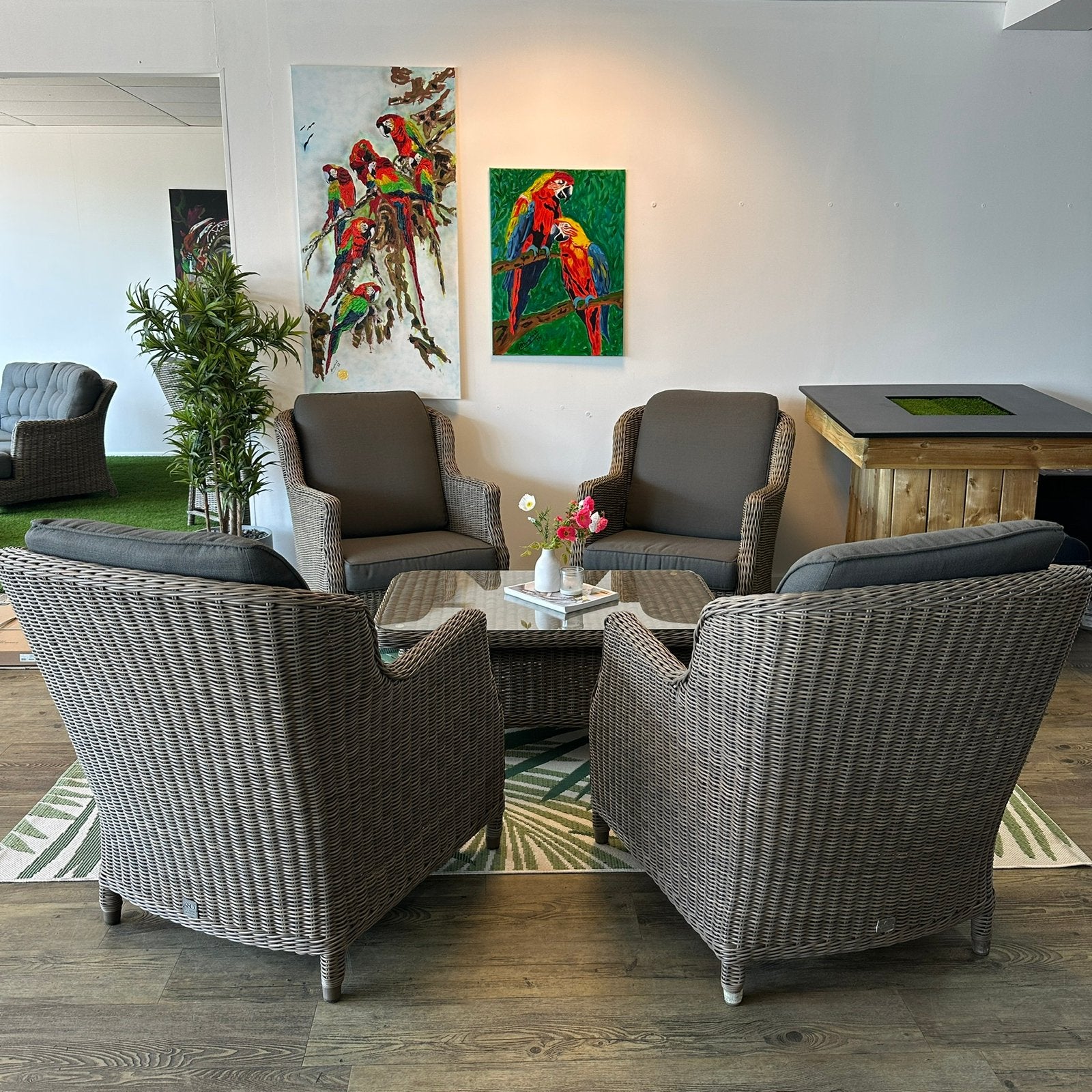 4x. 4 Seasons Outdoor (4SO) Fauteuil + Tafel TWV €2800,-, Verzenden, ., Zo goed als nieuw, .