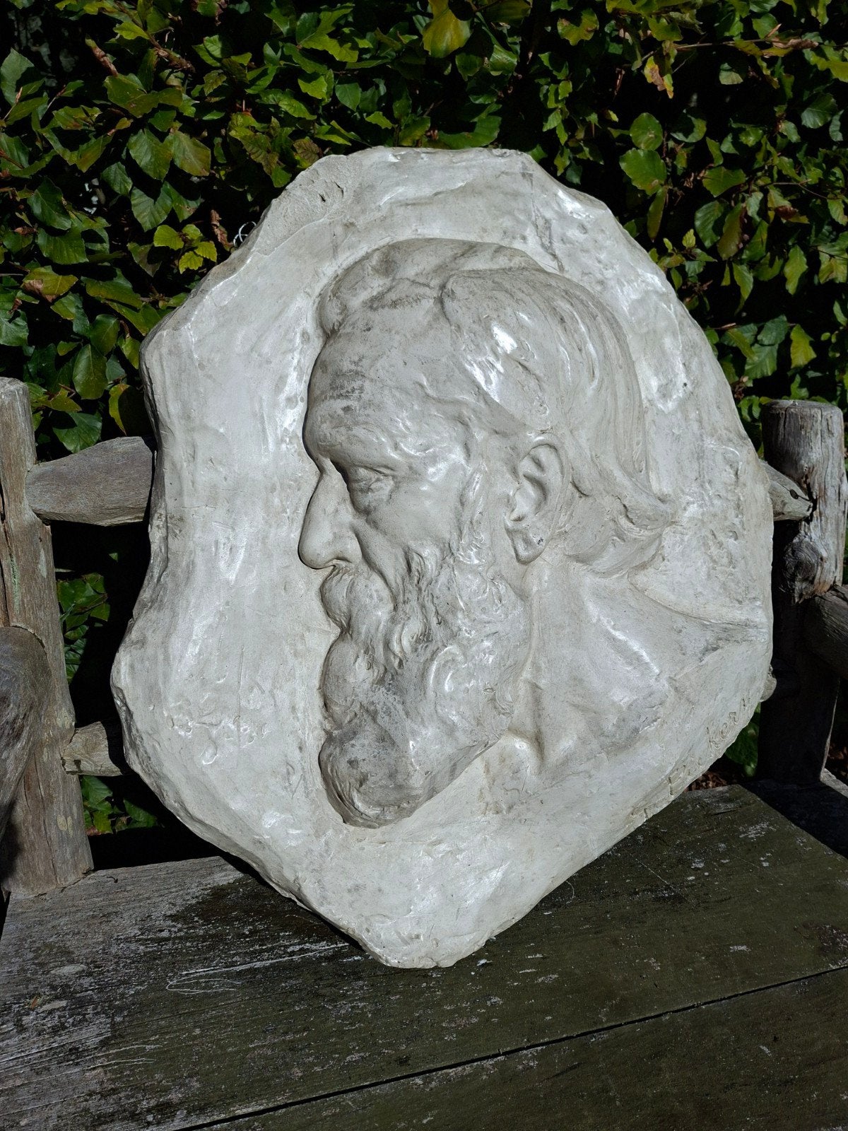 Groot gipsen plaquette 19e eeuws Gustaaf Pickery (1862-1921), Ophalen