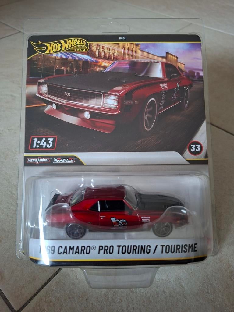 Hot Wheels Premium 1/43 1969 Camaro Pro Touring Tourisme, Ophalen of Verzenden, Nieuw, Auto