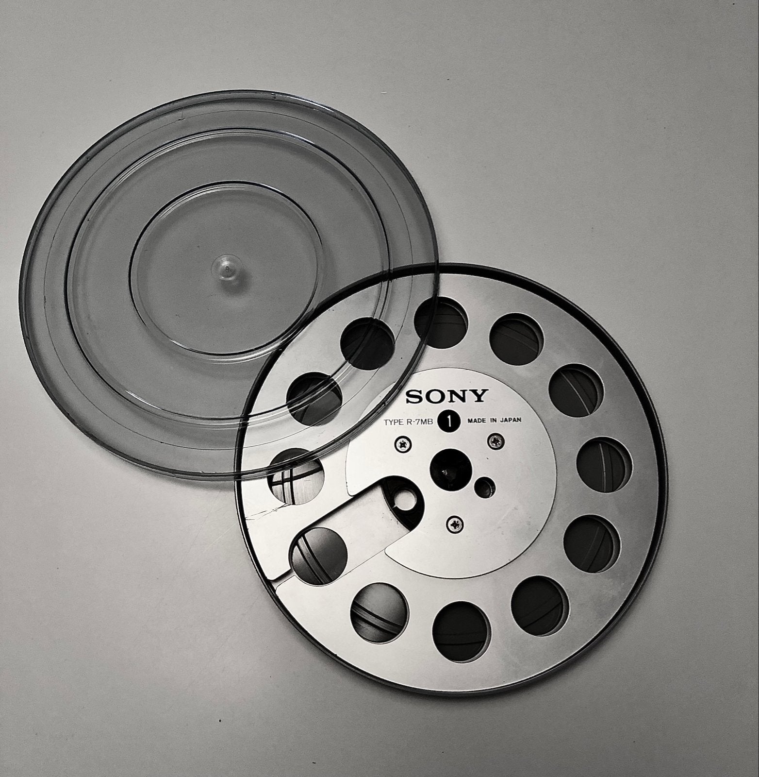 Sony R-7MB 18 cm audio reel metaal met opbergdoos, Ophalen of Verzenden, Onderdeel