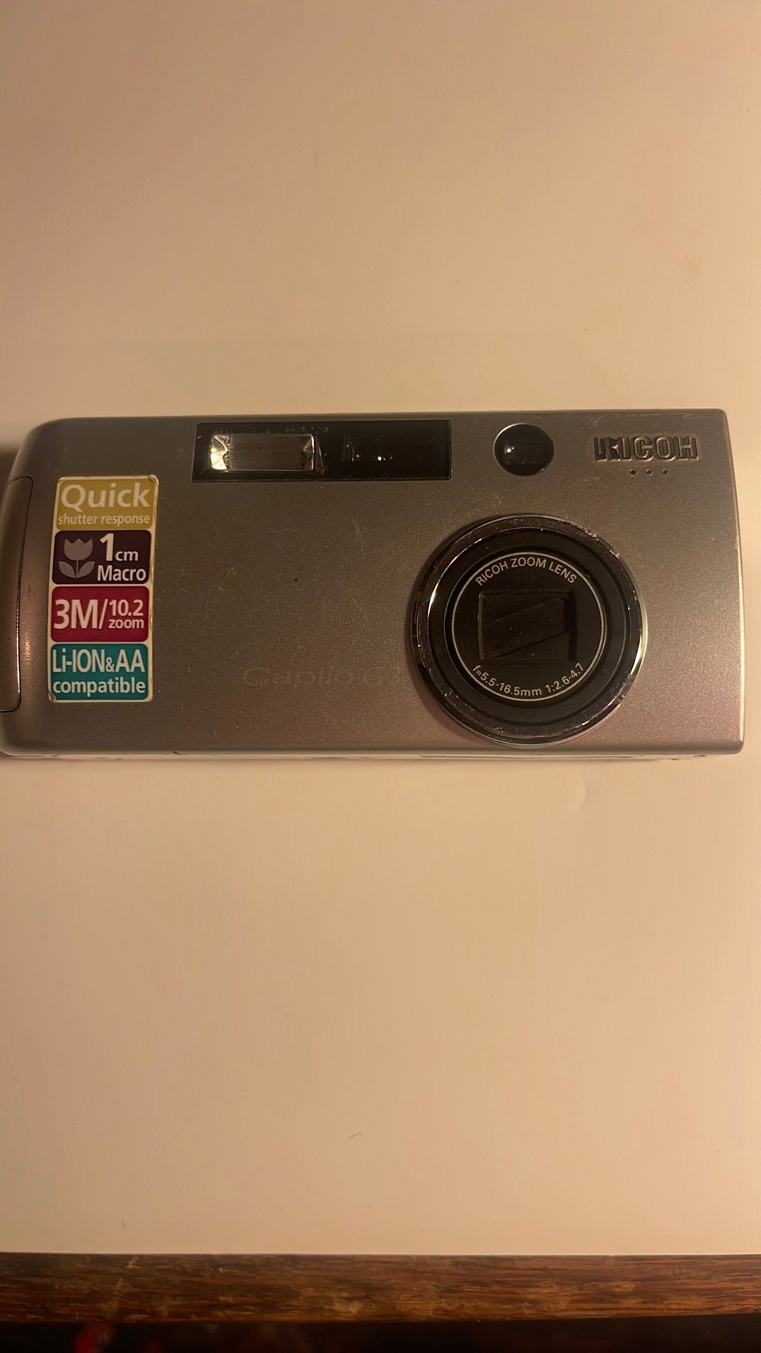 Ricoh Caplio G3 (zilveren compactcamera uit 2003 met een 3,, Verzenden