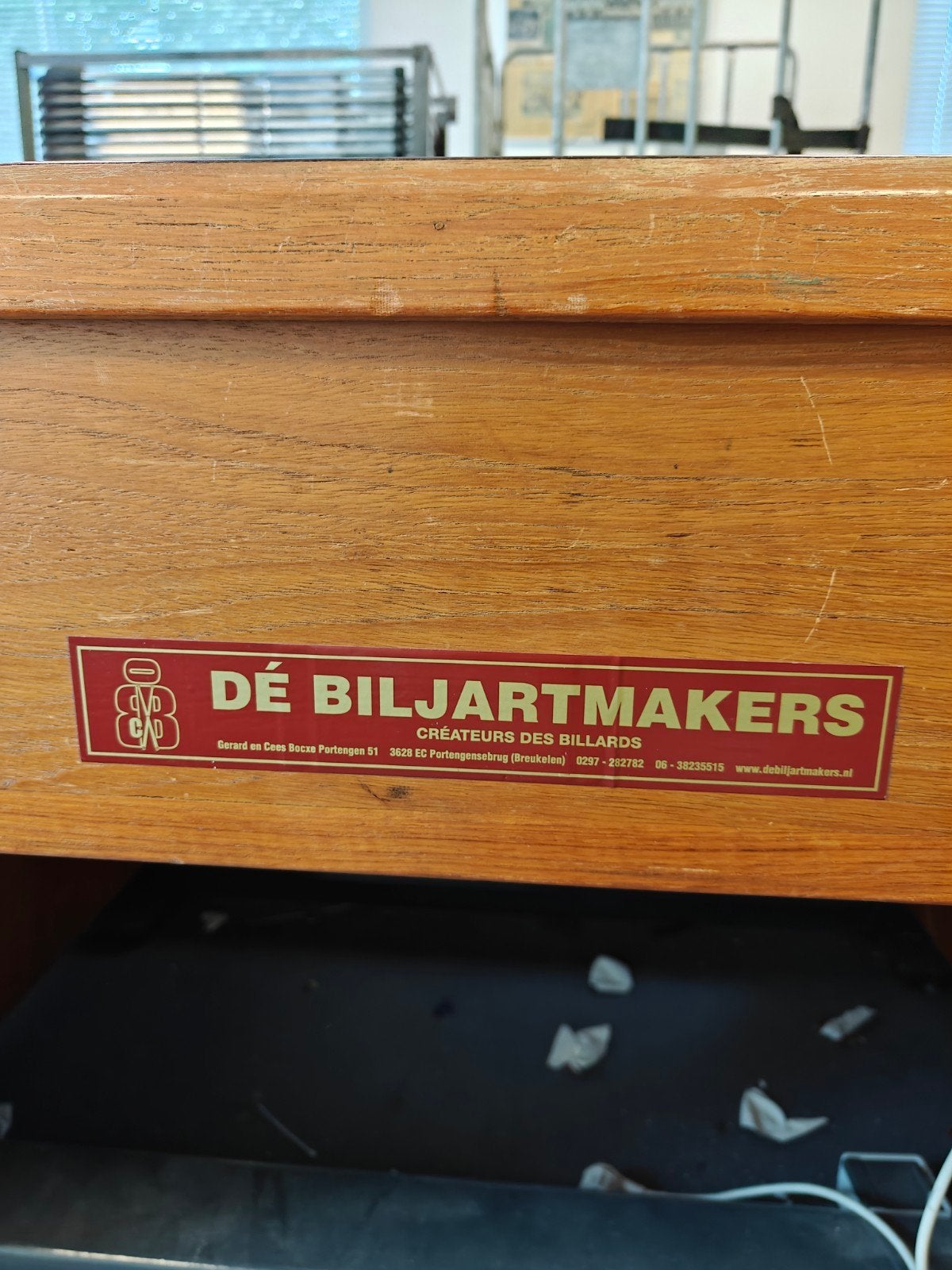Verwarmde Biljarttafel 140x255 - Opknapper, Ophalen, Gebruikt, Biljarttafel
