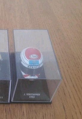 Miniatuur helm Jos verstappen, Ophalen of Verzenden, Zo goed als nieuw, Auto
