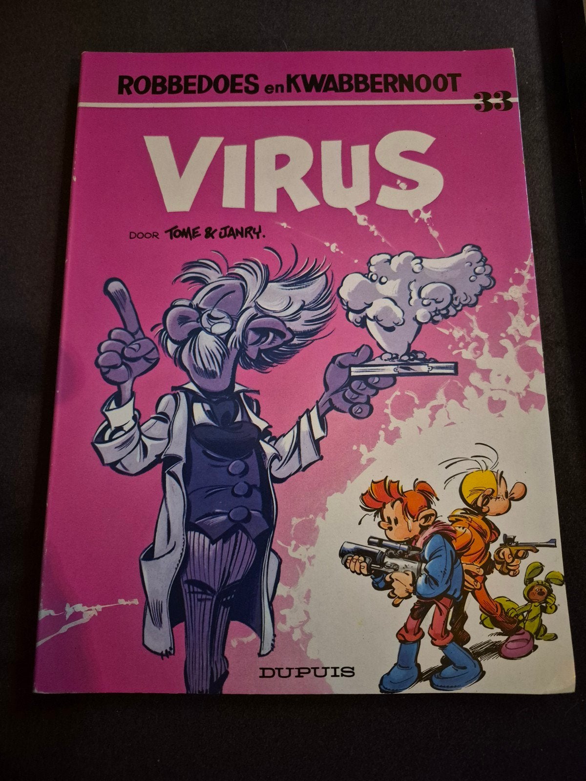 Robbedoes en Kwabbernoot: Virus (nr. 33) - 1e druk 1984, Eén stripboek, Ophalen of Verzenden, Nieuw