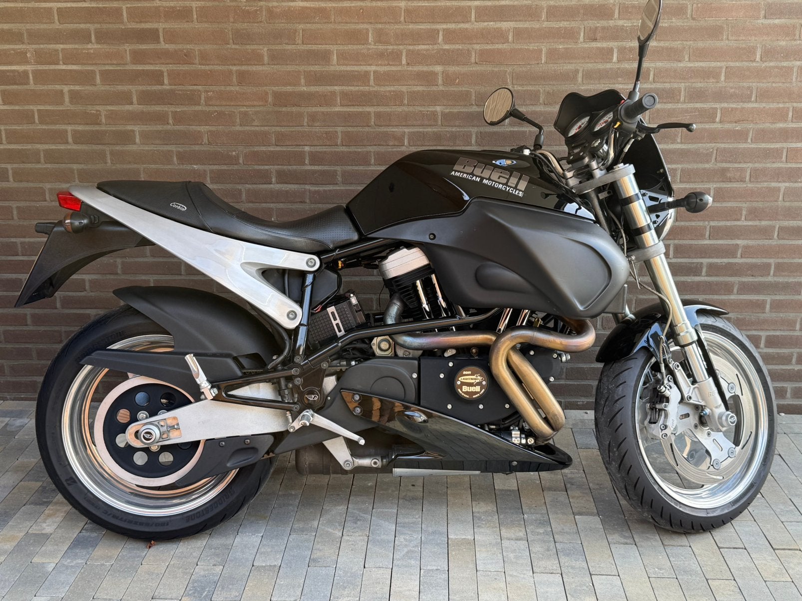 Uniek mooie Buell X1 Lightning zwart., 1203 cc, 2 cilinders, Motorrijbewijs A, Gebruikt