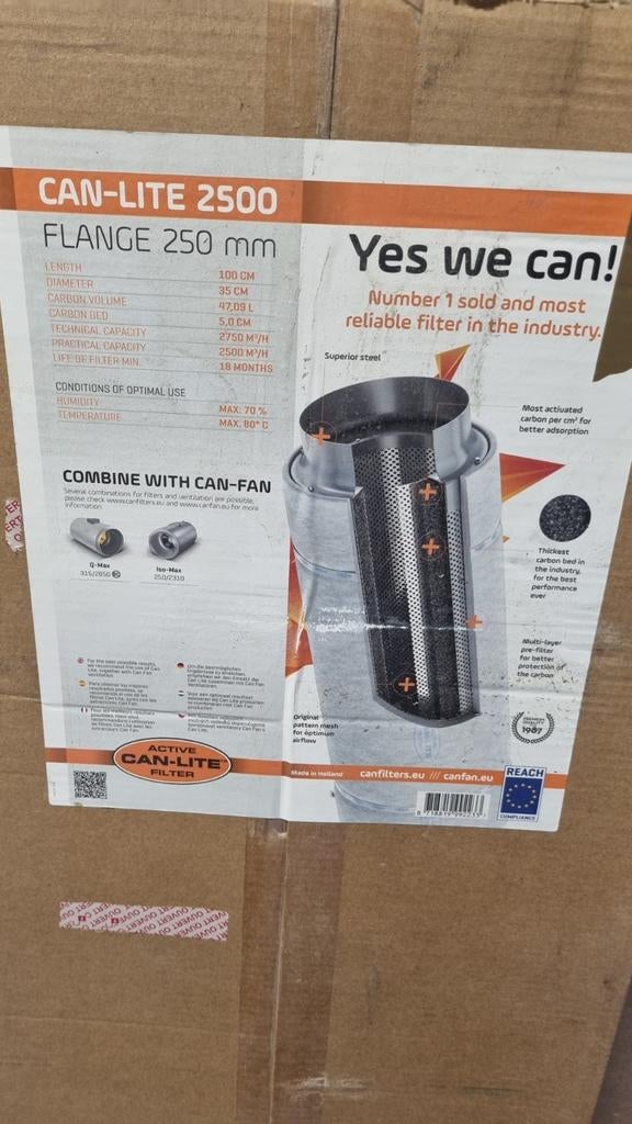 Can-Lite 2500 en 3000 Koolstoffilters - Nieuw filter, Ophalen of Verzenden, Kweektent